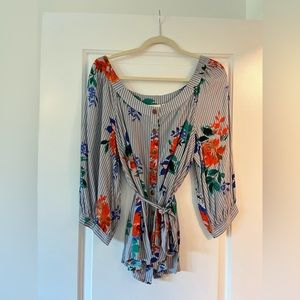 Anthropologie waist tie top- Size 12